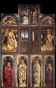 Jan Van Eyck The Ghent altar piece voltooid painting